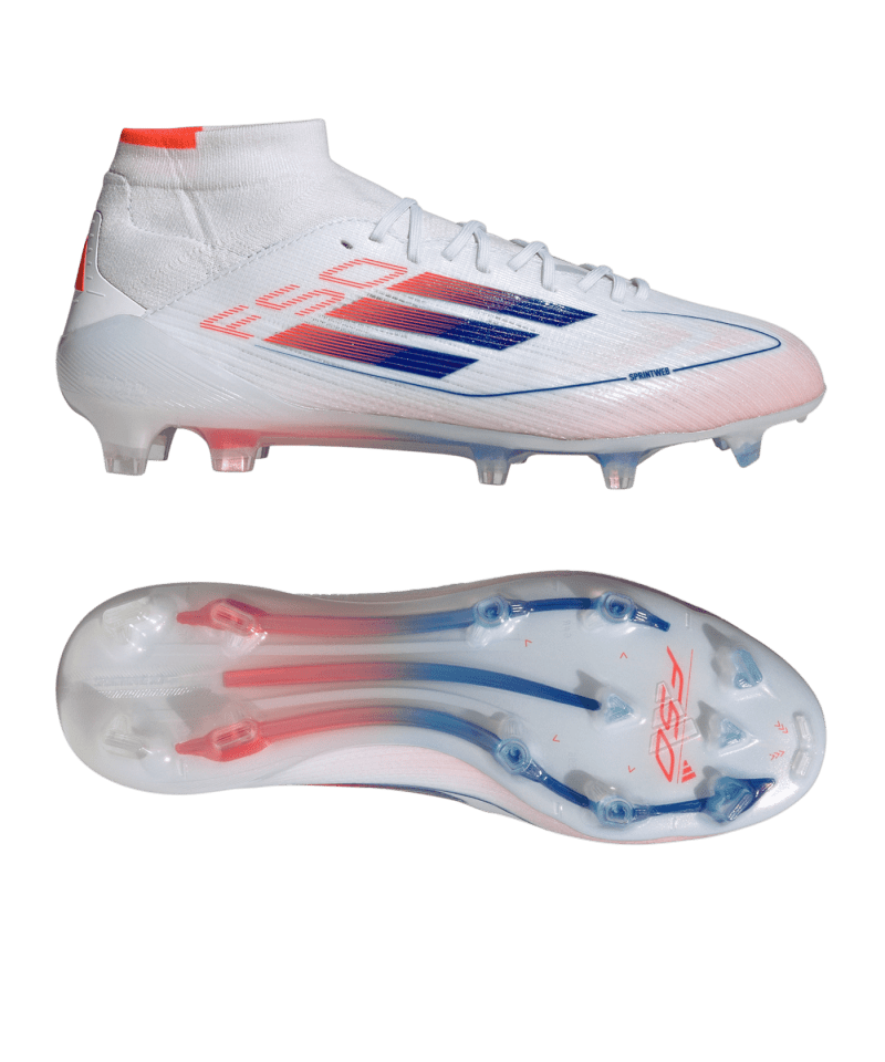 Adidas F50 Elite Mid FG Advancement Damen Weiss Blau