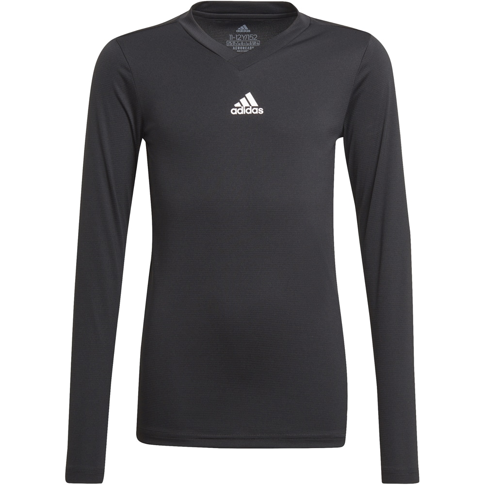 Adidas Kinder Langarm Base Shirt Team schwarz