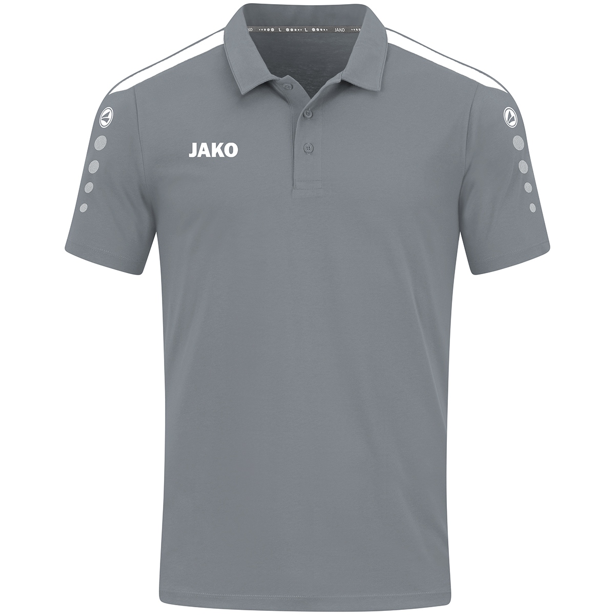 Jako Damen Polo-Shirt Power steingrau