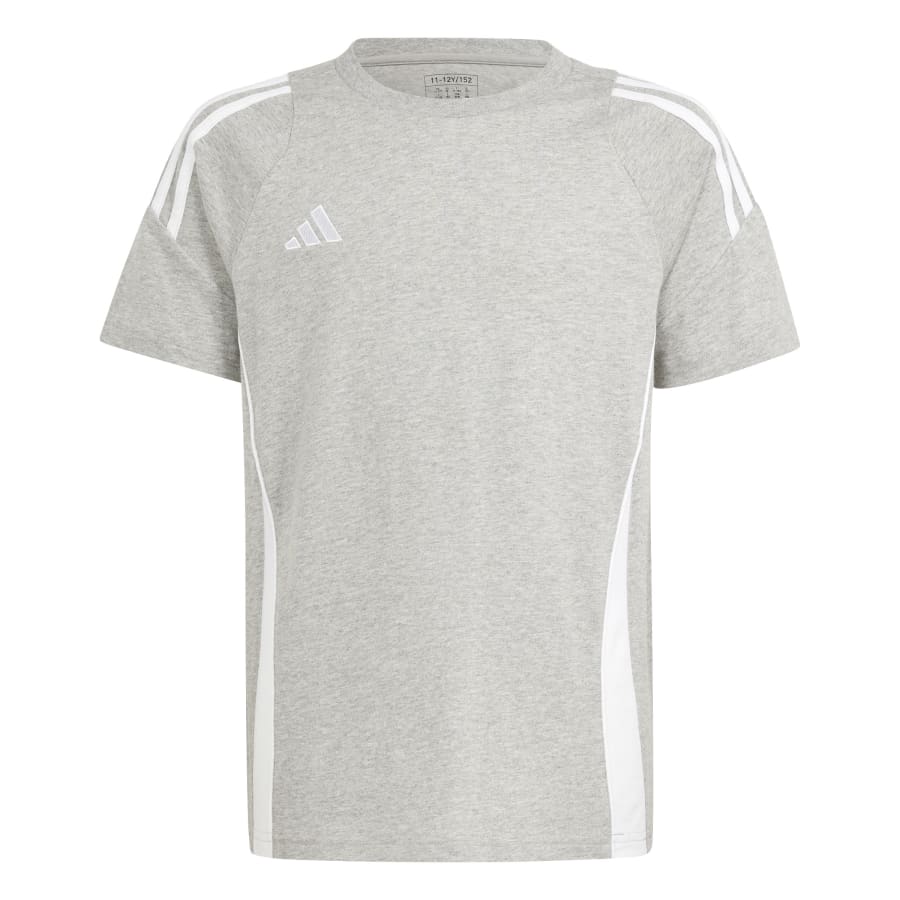 adidas Kinder Sweat T-Shirt Tiro 24 Medium Grey Heather / White