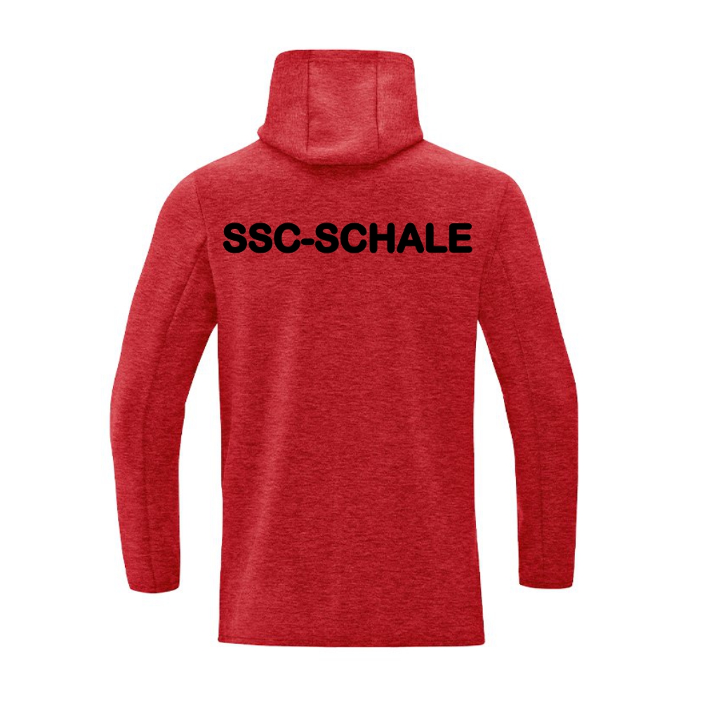 SSC Schale Damen Kapuzenjacke Premium Basics rot