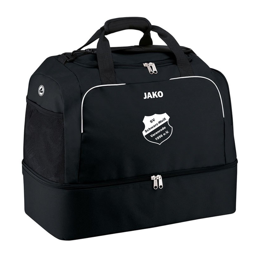 Schwarz-Weiß Varenrode Sporttasche mit Bodenfach