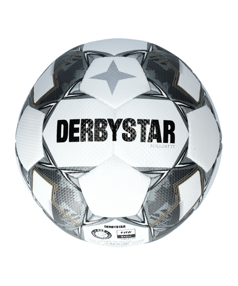 Derbystar Ballpaket 10x Derbystar Brillant TT v24 Trainingsball Weiss F190 inkl. Ballsack