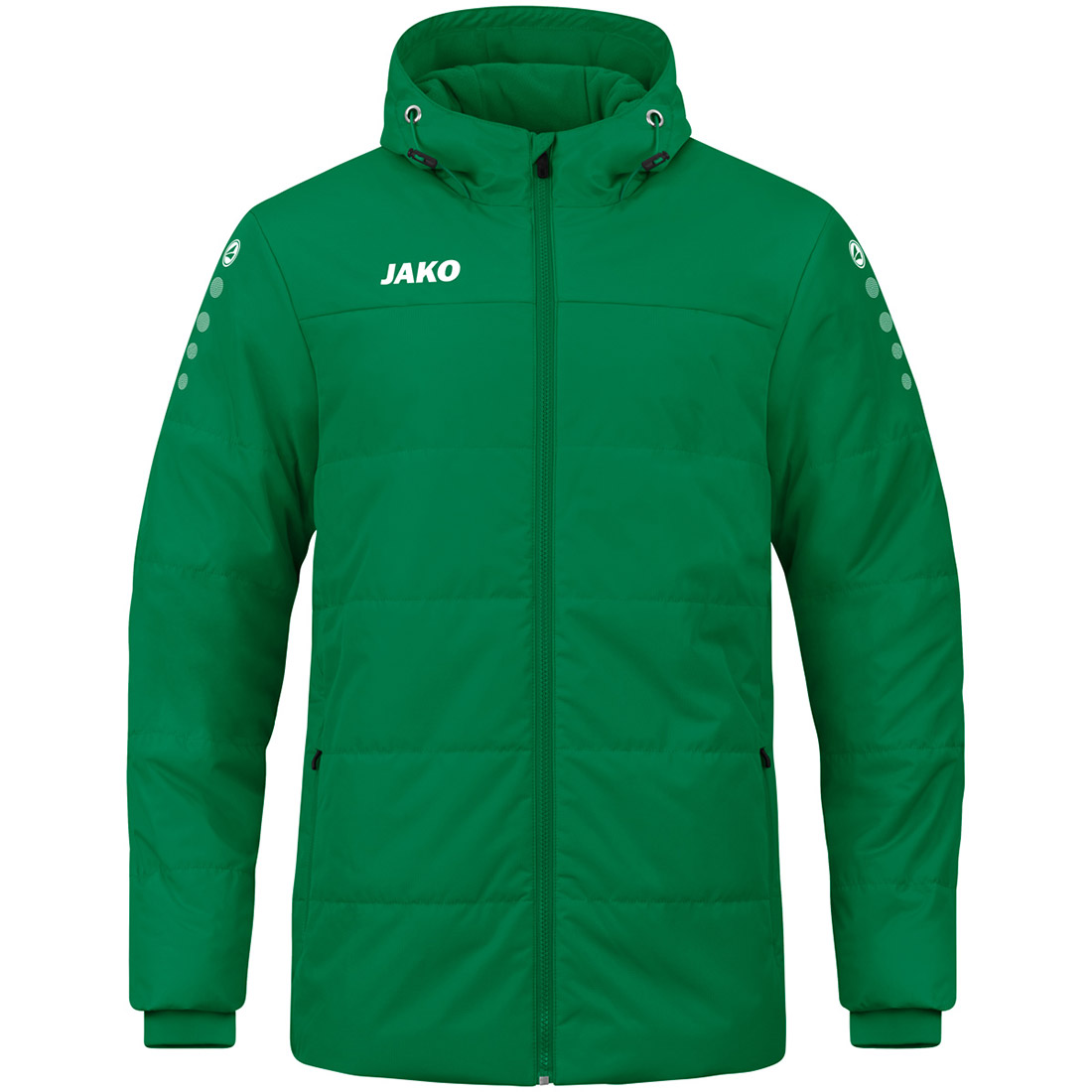 Jako Coachjacke Team mit Kapuze grün