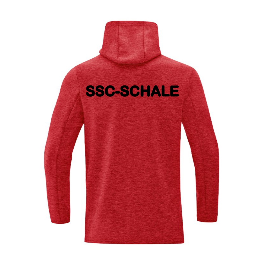 SSC Schale Damen Kapuzensweat Premium Basics rot