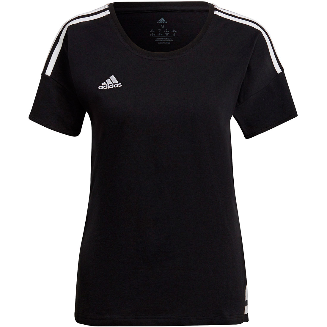 Adidas t shirt damen weiß schwarz online