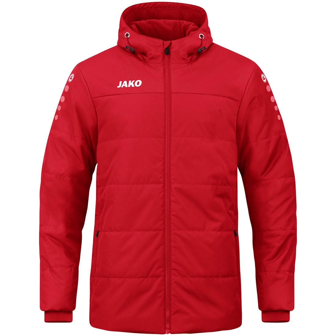 Jako Coachjacke Team mit Kapuze rot