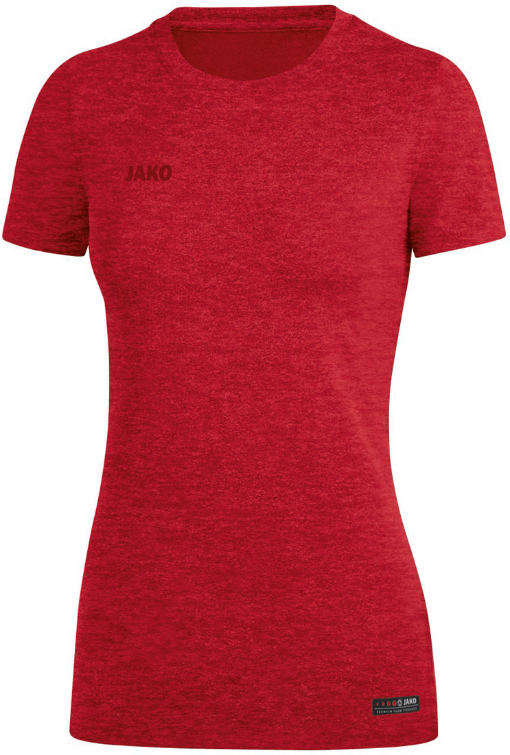 Jako Premium Basics T-Shirt rot meliert