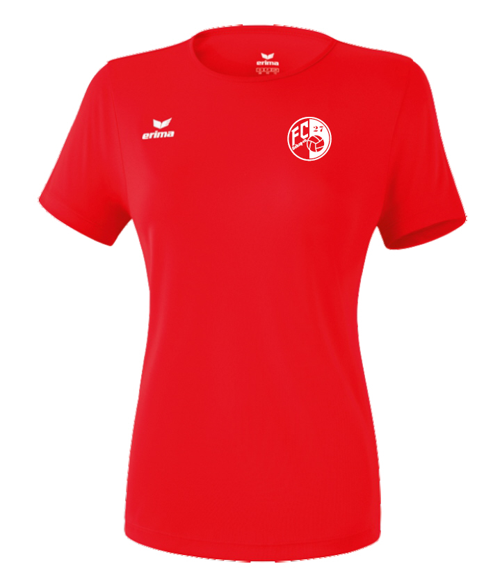 FC 27 Schapen Volleyball Damen Funktions Teamsport T-Shirt rot